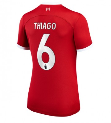 Liverpool Thiago Alcantara #6 Koszulka Podstawowych Kobiety 2023-24 Krótki Rękaw